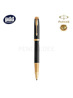 PARKER IM Premium Black GT Rollerball Pen ปากกาโรลเลอร์บอล ไอเอ็ม พรีเมี่ยม สีดำ คลิปทอง