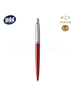 PARKER JOTTER STAINLESS STEEL BALLPOINT PEN KENSINGTON RED CHROME TRIM ปากกาลูกลื่น ป๊าคเกอร์ จ๊อตเตอร์ แดง เคนซิงตัน