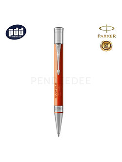 PARKER Duofold Classic Big Red Vintage CT Ballpoint Pen ปากกาลูกลื่น ป๊ากเกอร์ ดูโอโฟลด์ คลาสสิค บิ๊กเรด วินเทจ สีแดง คลิปเงิน