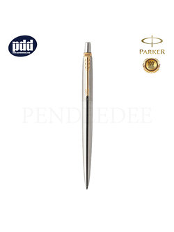 ปากกาสลักชื่อ PARKER ปากกาลูกลื่น ป๊ากเกอร์ จ๊อตเตอร์ สแตนเลส คลิปทอง PARKER Jotter Stainless Steel Gold Trim Ballpoint Pen