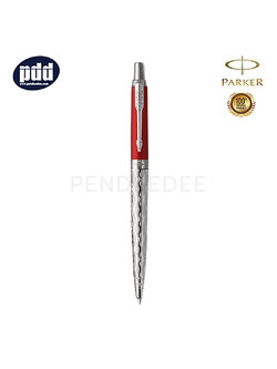 PARKER Jotter SE London Architecture - Classical Red CT Ballpoint Pen ปากกาลูกลื่น ป๊ากเกอร์ จ๊อตเตอร์ ลอนดอน อาคิเทคเชอร์ สีแดง คลาสสิก คลิปเงิน