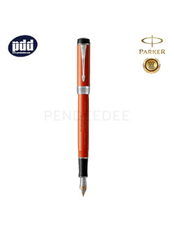 PARKER Duofold Classic Big Red Vintage CT Fountain Pen ปากกาหมึกซึม ป๊ากเกอร์ ดูโอโฟลด์ คลาสสิค บิ๊กเรด สีแดง คลิปเงิน