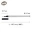 6 ชิ้น PDD ไส้ปากกา โรลเลอร์บอล แบบตรง หมึกดำ – PDD ROLLERBALL REFILL STRAIGHT TYPE BLACK INK