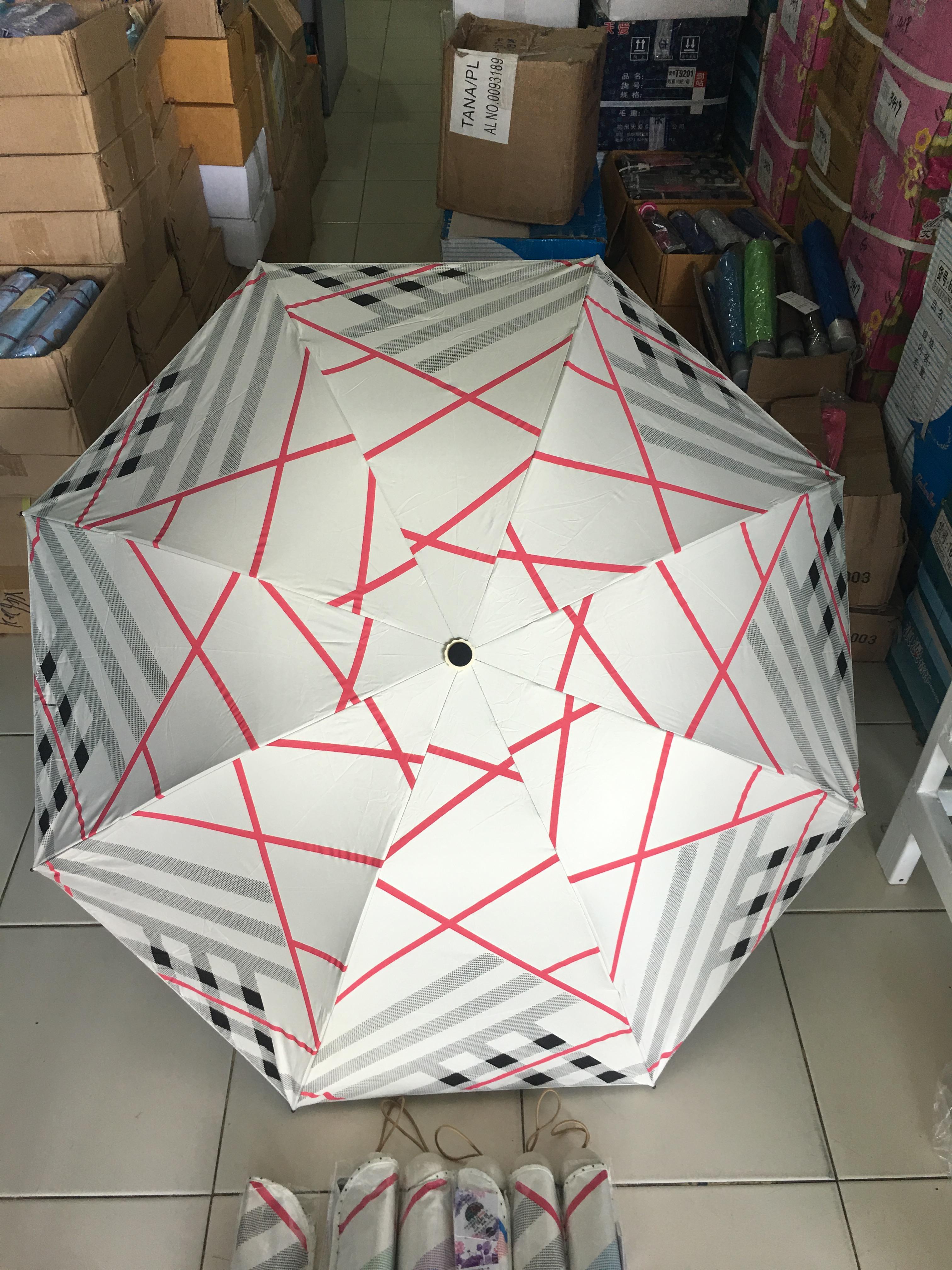 ร่มโค้งแฟชั่นยูวีดำรหัส3009