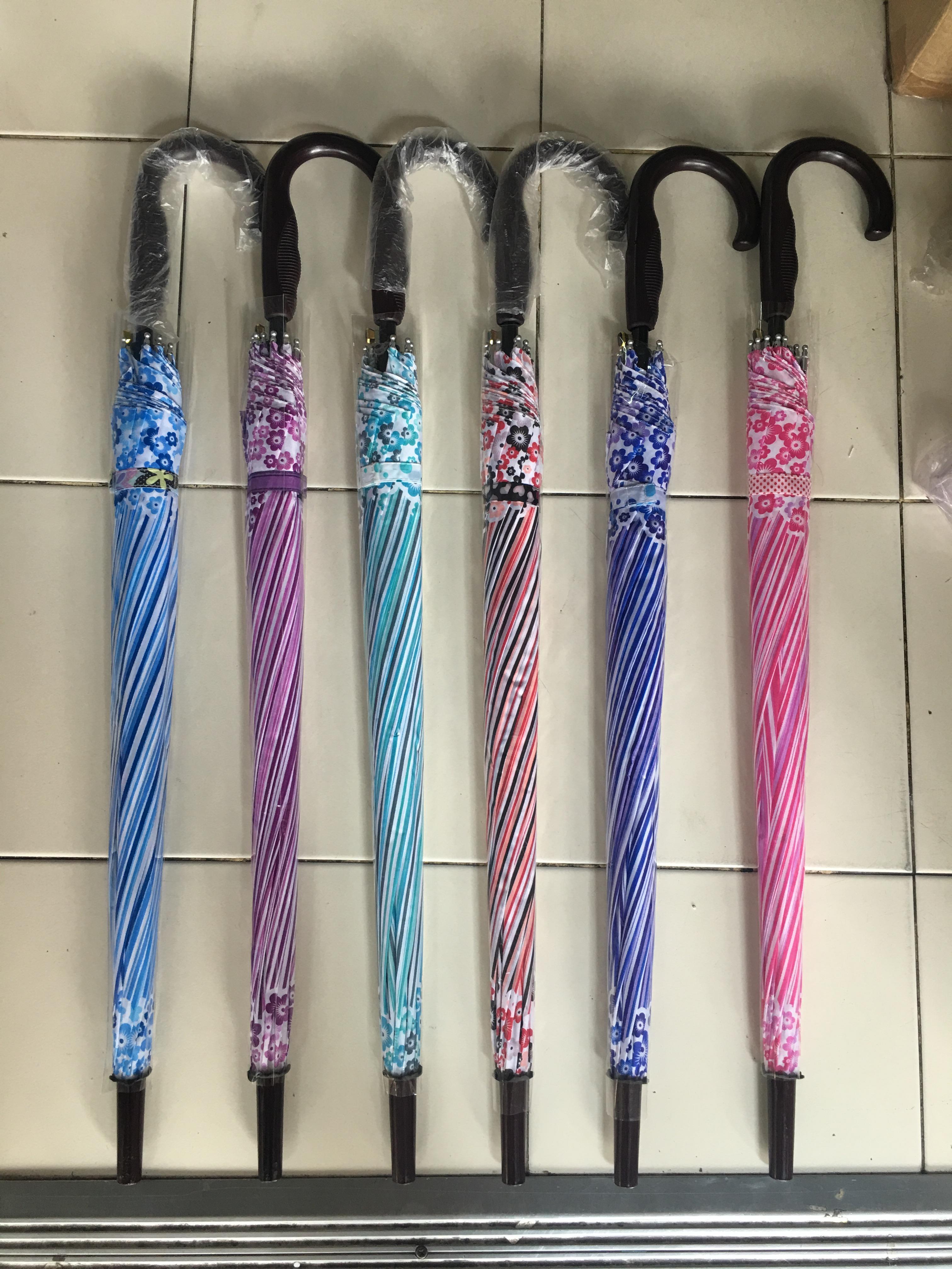 ร่มตอนเดียว22 8ก้านรหัสลายดอกไม้