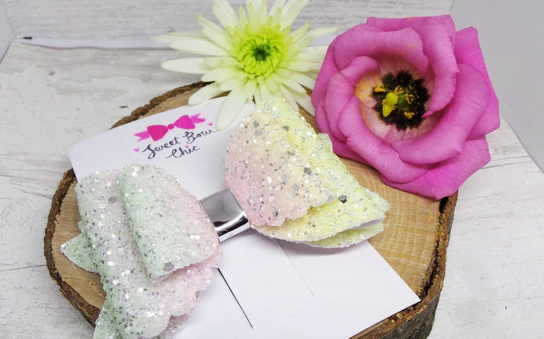 แผ่นกลิตเตอร์ทำโบว์ ลายเสือ ขนาด A4