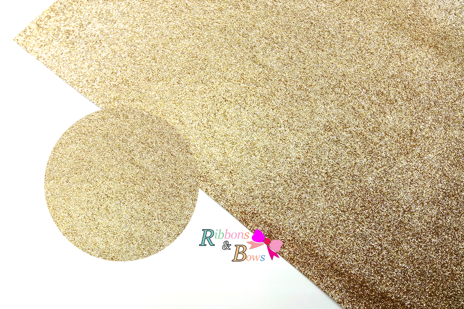 แผ่นกลิตเตอร์ทำโบว์ สีทอง ขนาด A4