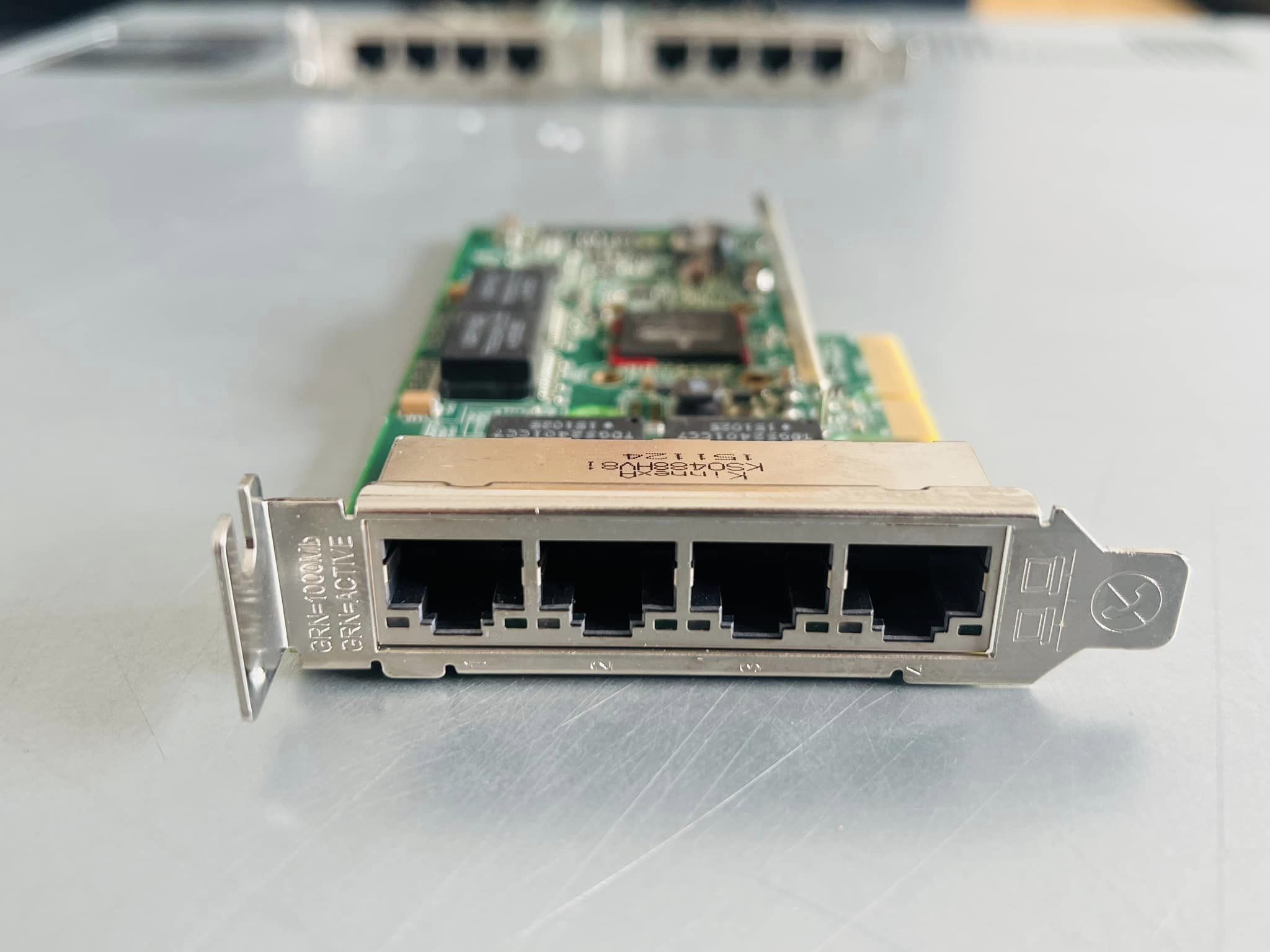 การ์ด lan server 4 port gigabit Broadcom 5719 Quad แบบขาสั้น มือสองพร้อมใช้งาน