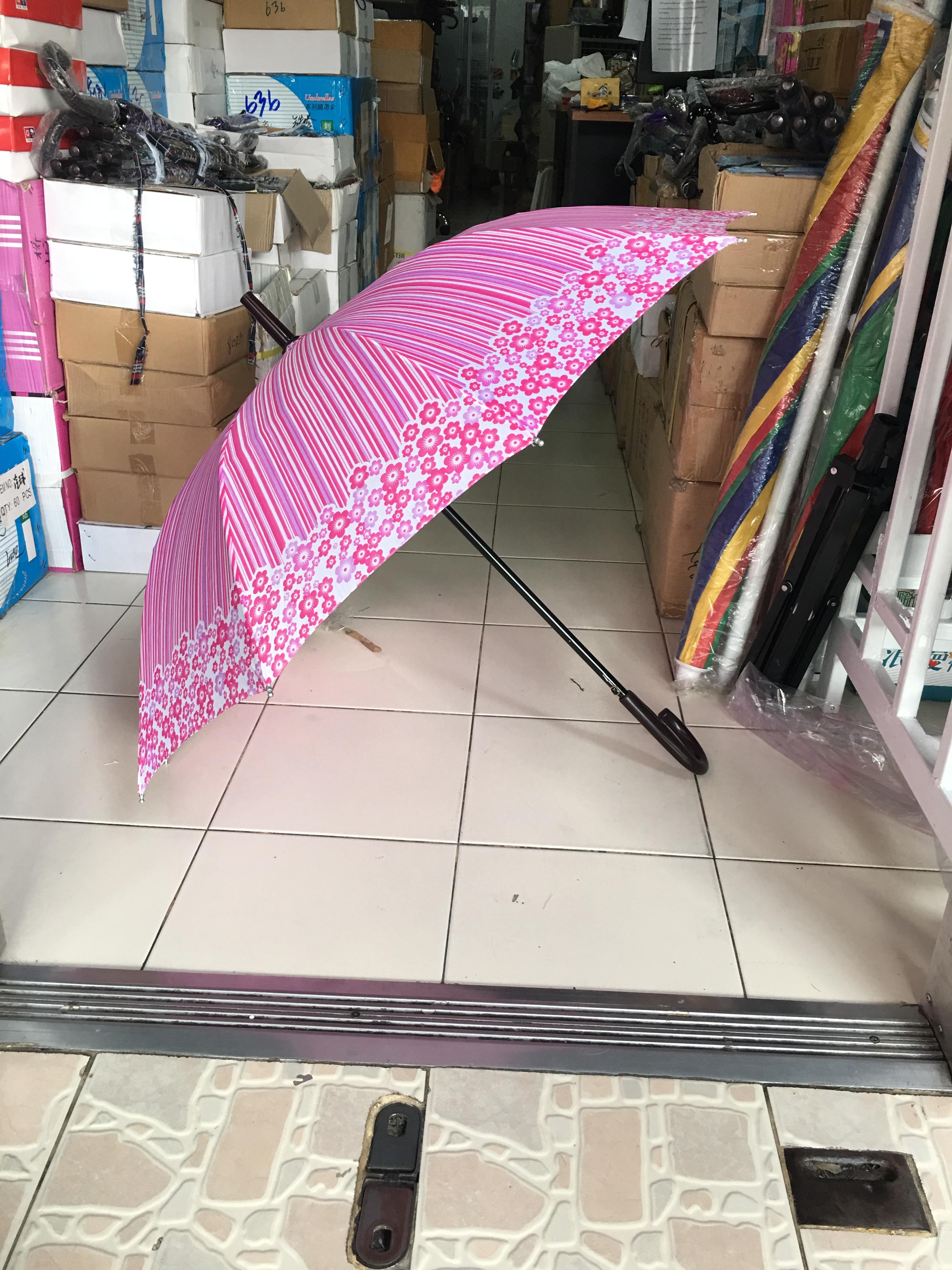 ร่มตอนเดียว22 8ก้านรหัสลายดอกไม้