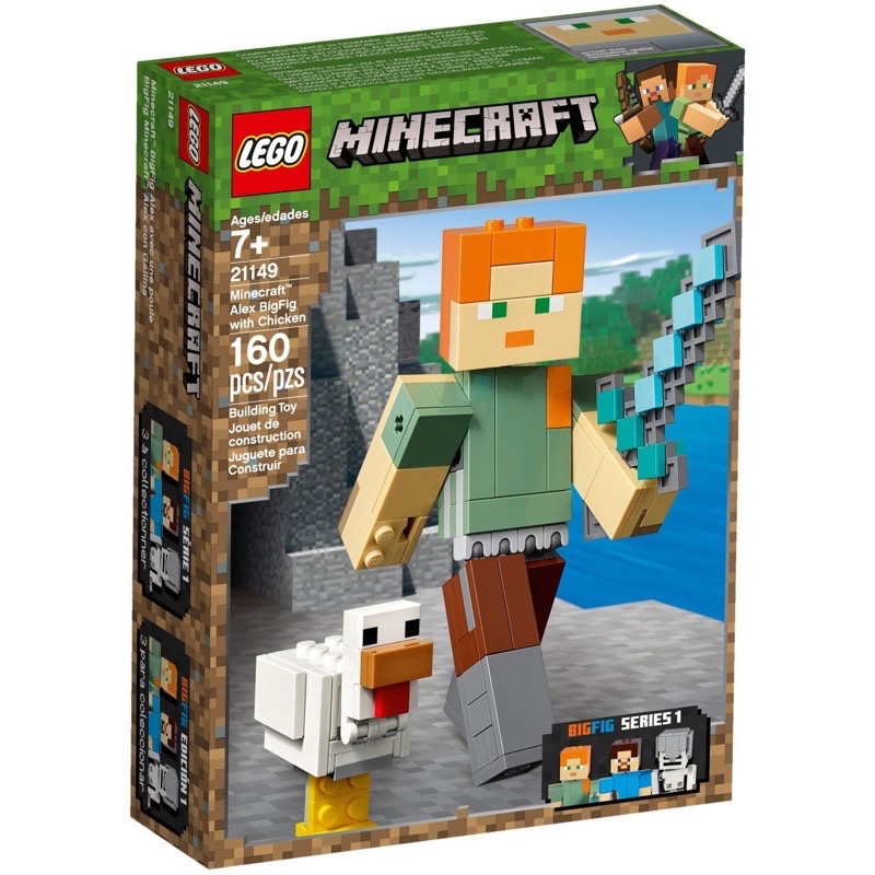 LEGO Minecraft 21149 Minecraft Alex BigFig with Chicken