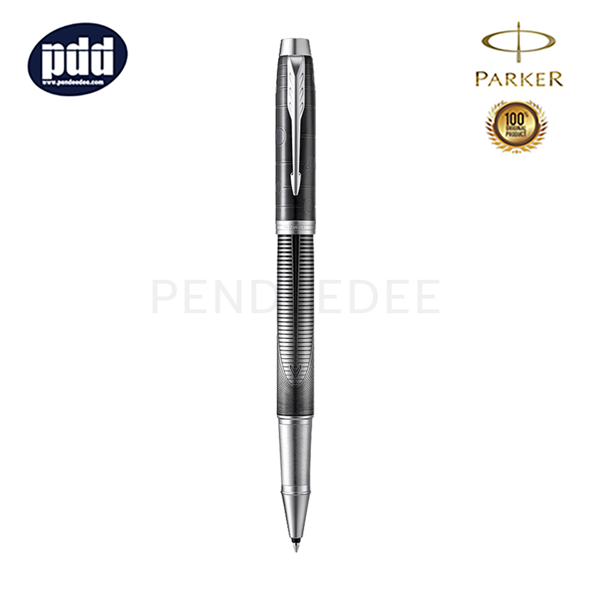 PARKER IM Special Edition Metallic Pursuit CT Rollerball Pen ปากกาโรลเลอร์บอล ป๊ากเกอร์ ไอเอ็ม สเปเชี่ยล เงิน เมทัลลิค เพอร์ซูท คลิปเงิน