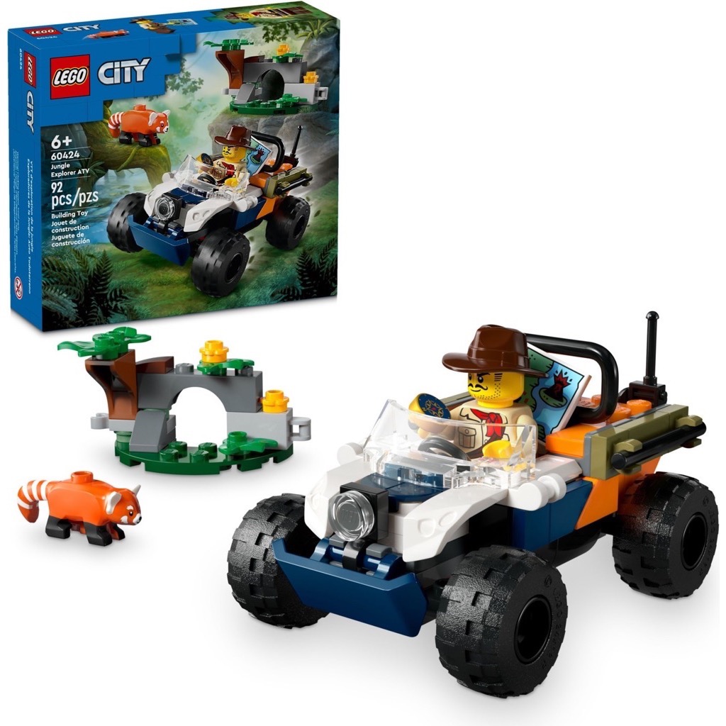 เลโก้ LEGO City 60424 Jungle Explorer ATV Red Panda Mission