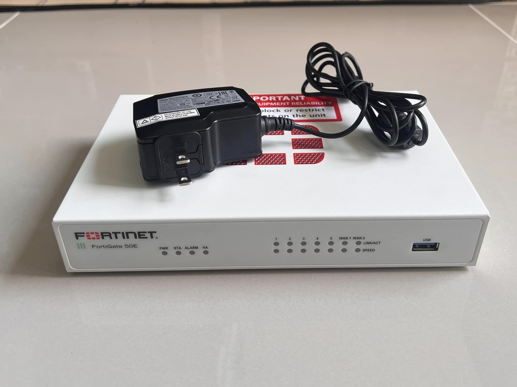 fortigate 50E ฟอติเกตมือสองพร้อมใช้งาน