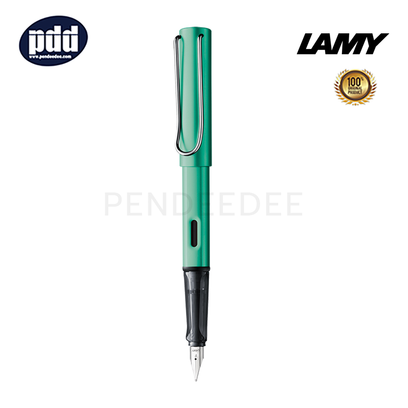 ปากกาสลักชื่อ LAMY ปากกาหมึก ลามี่ ออสตาร์ สีเขียว หัวเอฟ 0.5 มม. LAMY Al-Star Green Nib F 0.5 mm. Fountain Pen