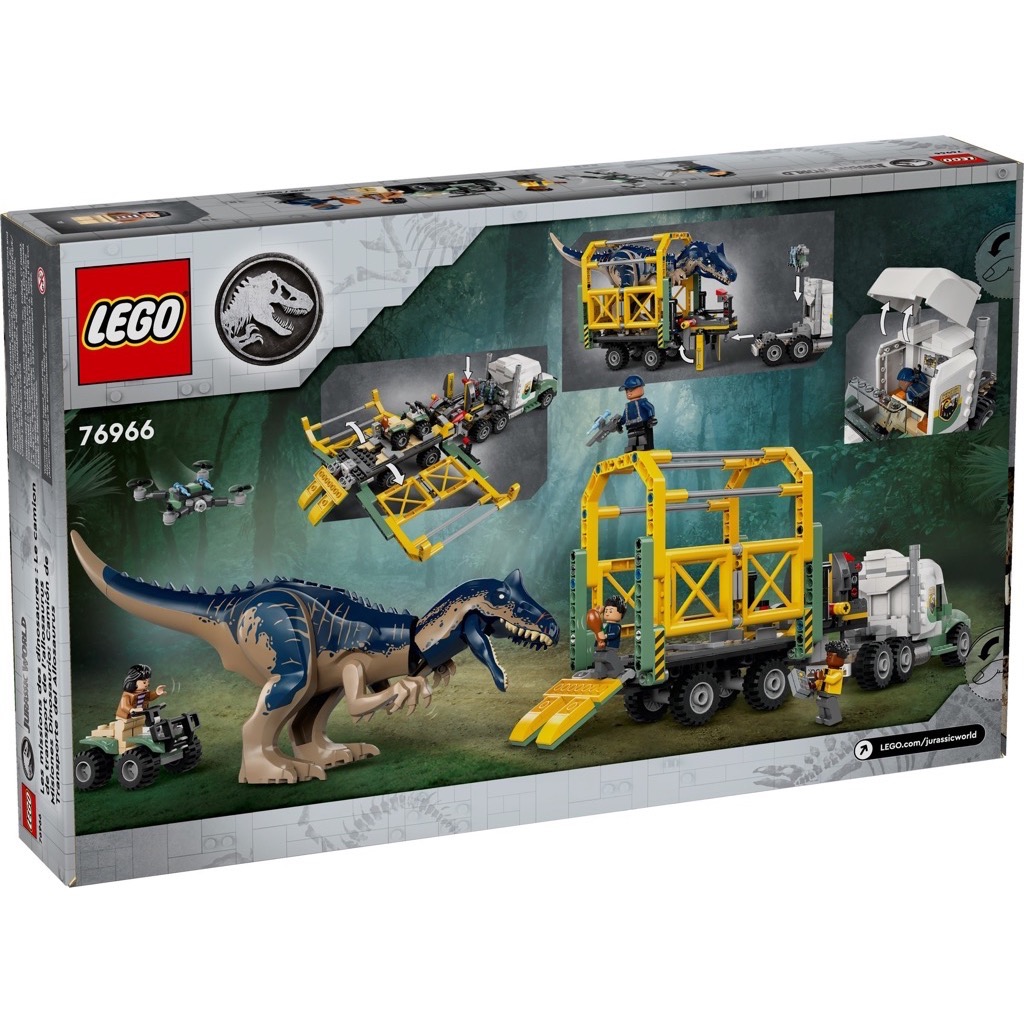 เลโก้ LEGO Jurassic World 76966 Dinosaur Missions: Allosaurus Transport Truck