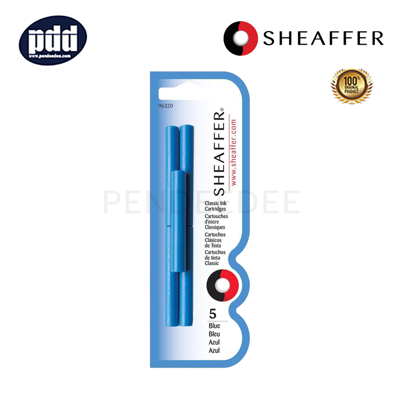 SHEAFFER หมึกหลอดยาว เชฟเฟอร์ คลาสสิค หมึกน้ำเงิน SHEAFFER Classic Blue Ink Cartridges Refill