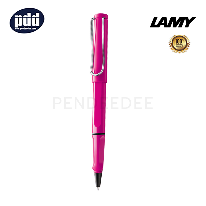ปากกาสลักชื่อ LAMY ปากกาโรลเลอร์บอล ลามี่ ซาฟารี สีชมพู LAMY Safari Pink Rollerball Pen