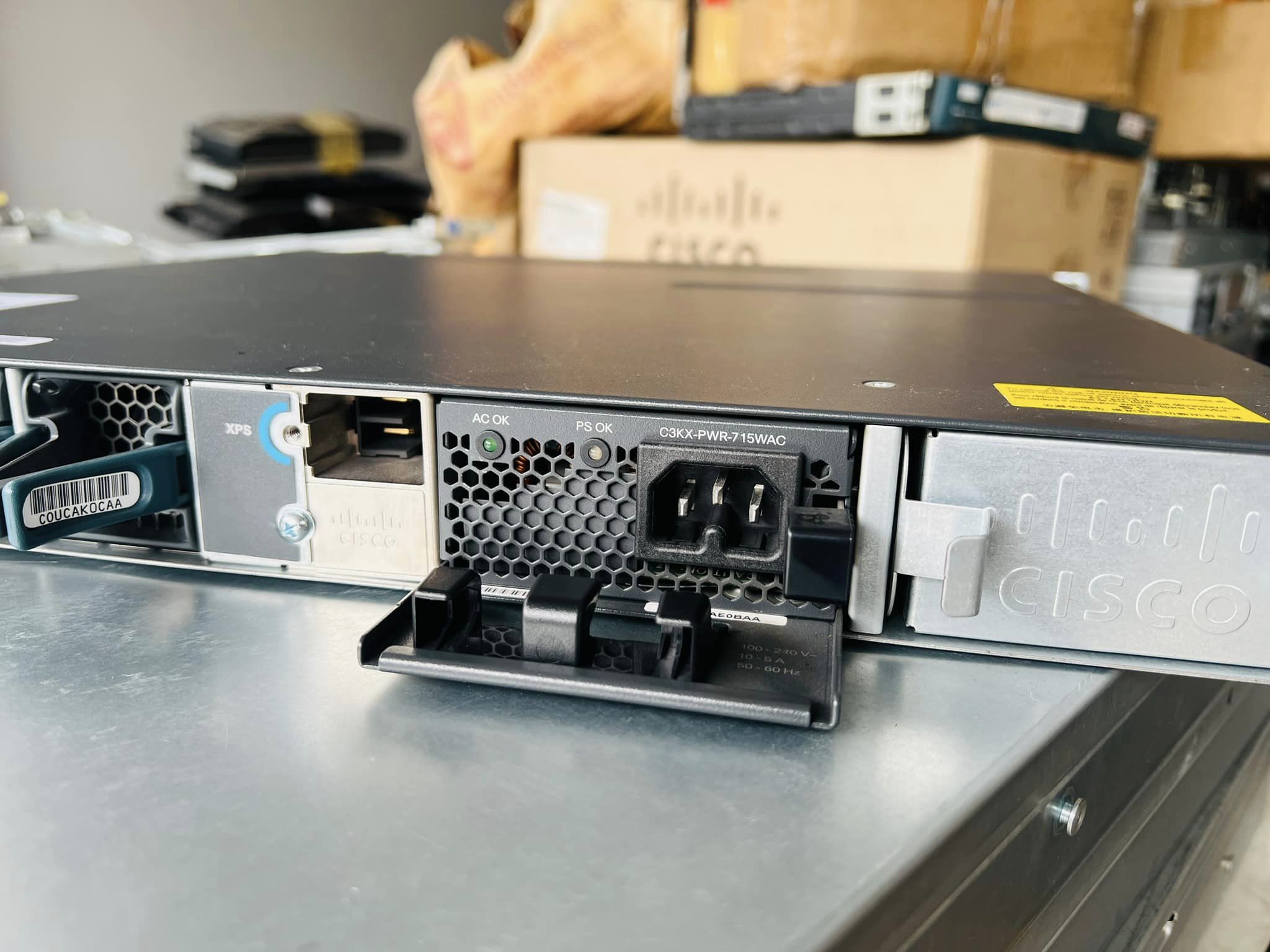 Switch Cisco 3560X-24P-S Gigabit PoE สวิทซิสโก้มือสองพร้อมใช้งาน