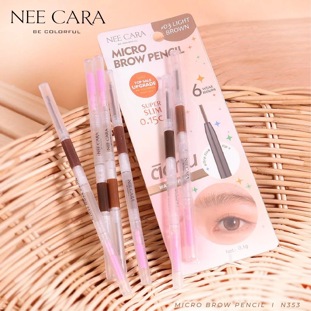 NEE CARA นีคาร่า ดินสอเขียนคิ้ว N353 MICRO BROW PENCIL SUPER SLIM