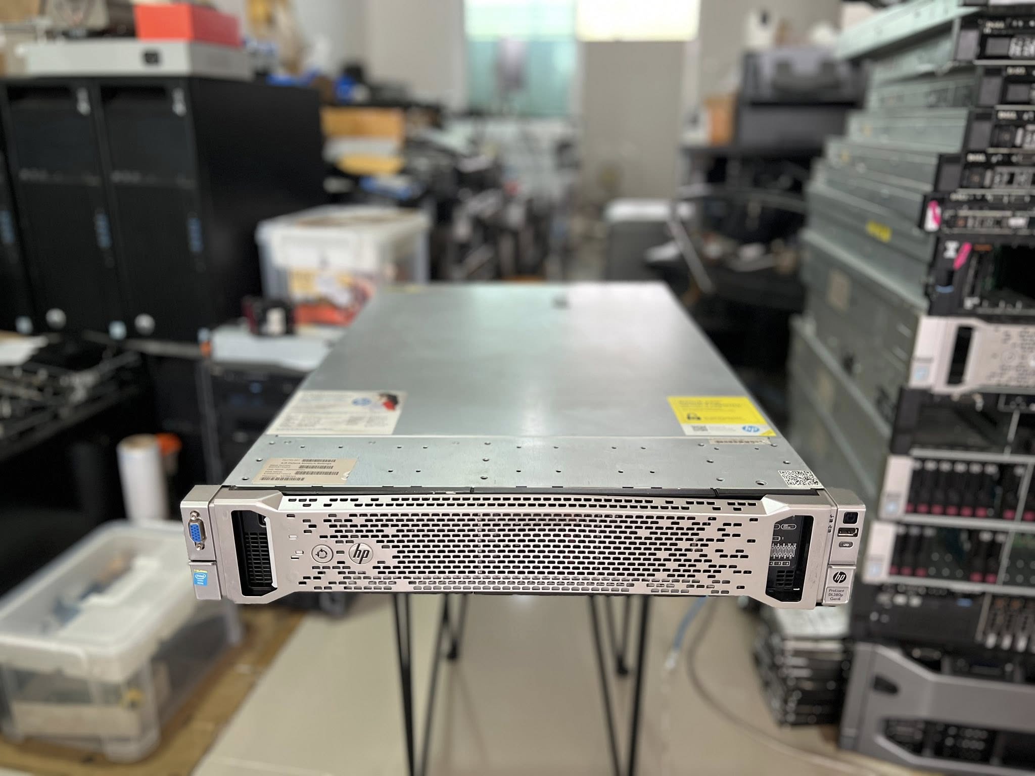 hp dl380p g8 server 2cpu 64gb server 16cores เซิร์ฟเวอร์เอชพีมือสอง