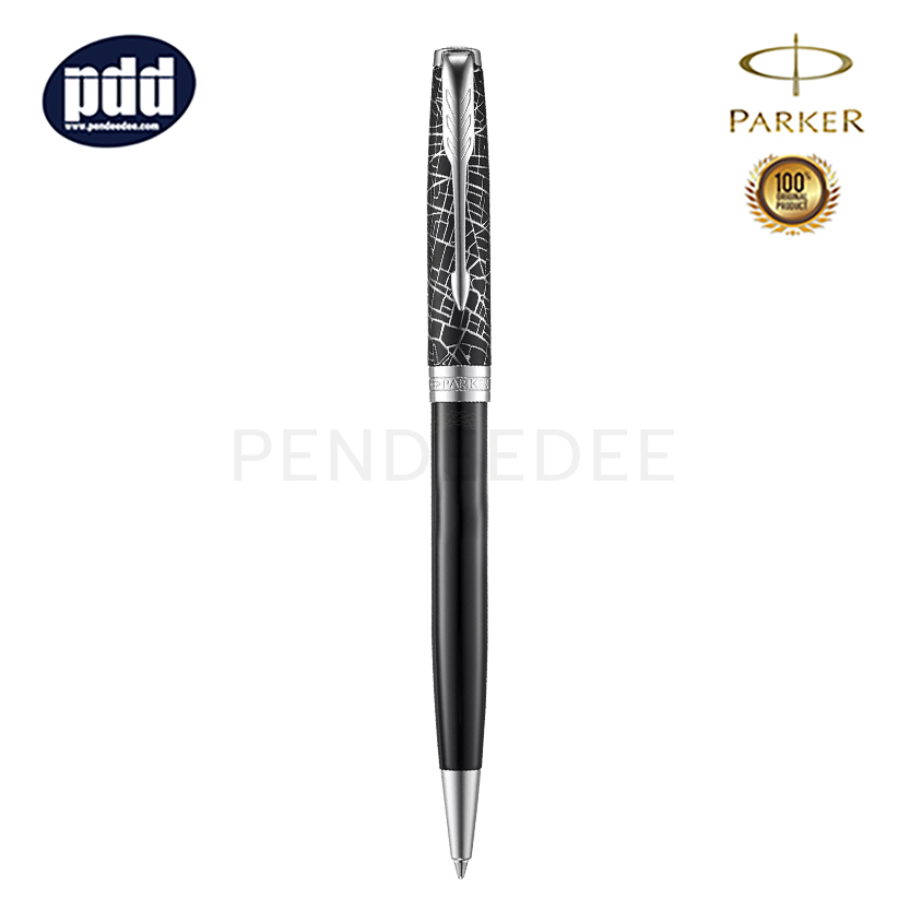 PARKER Sonnet18 Special Edition Black CT Ballpoint Pen ปากกาลูกลื่น ป๊ากเกอร์ ซอนเนต18 สเปเชี่ยล อิดิชั่น สีดำ คลิปเงิน