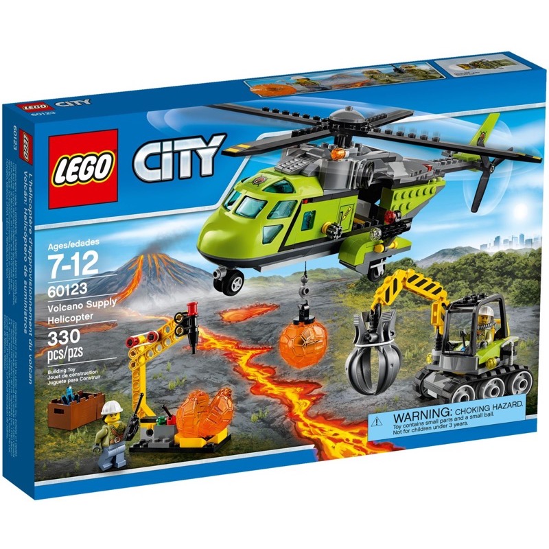 LEGO City 60123 Volcano Supply Helicopter