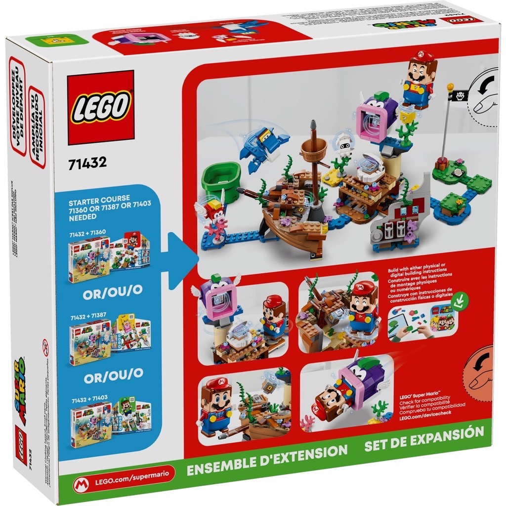 เลโก้ LEGO Super Mario 71432 Dorrie's Sunken Shipwreck Adventure