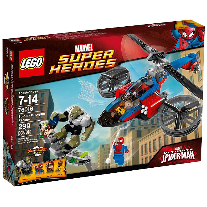 LEGO Super Heroes 76016 Spider-Helicopter Rescue (Minor Damaged Box)