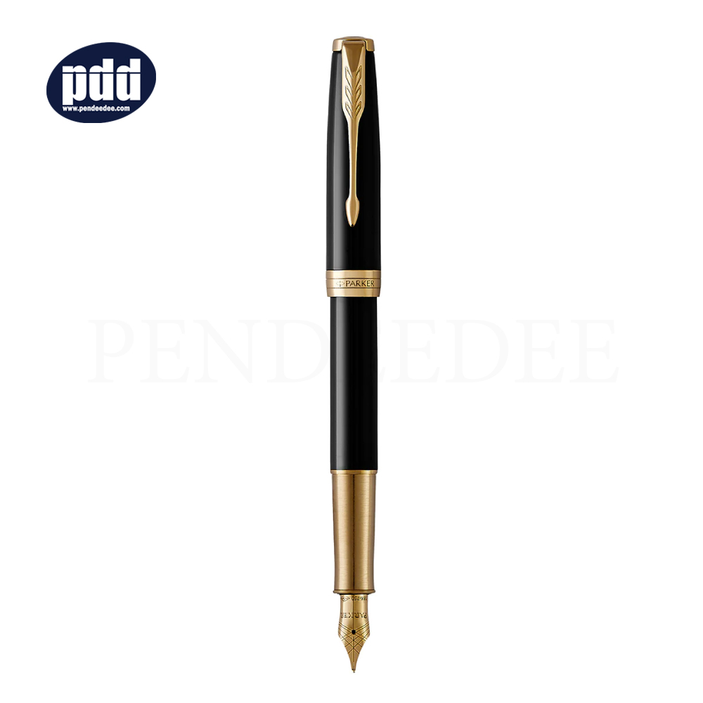 PARKER Sonnet Black GT Fountain Pen ปากกาหมึกซึม ป๊ากเกอร์ ซอนเนต สีดำเงา คลิปทอง