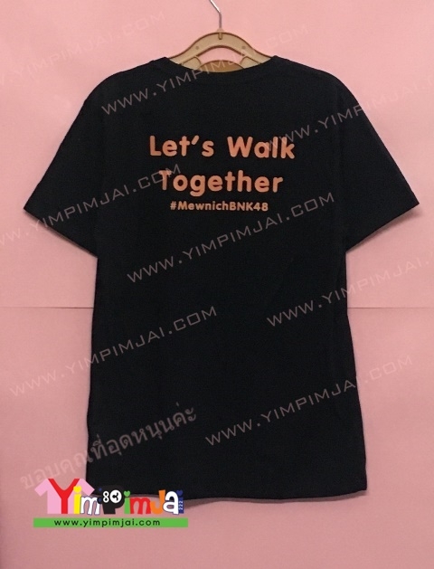 ตัวอย่างเสื้อยืด Mewnich BNK48 (ตัวอย่างสกรีนไล่สีออฟเซท)