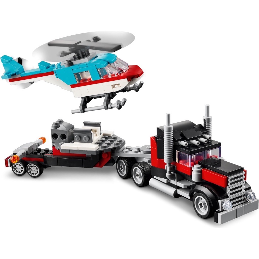 เลโก้ LEGO Creator 31146 Flatbed Truck with Helicopter