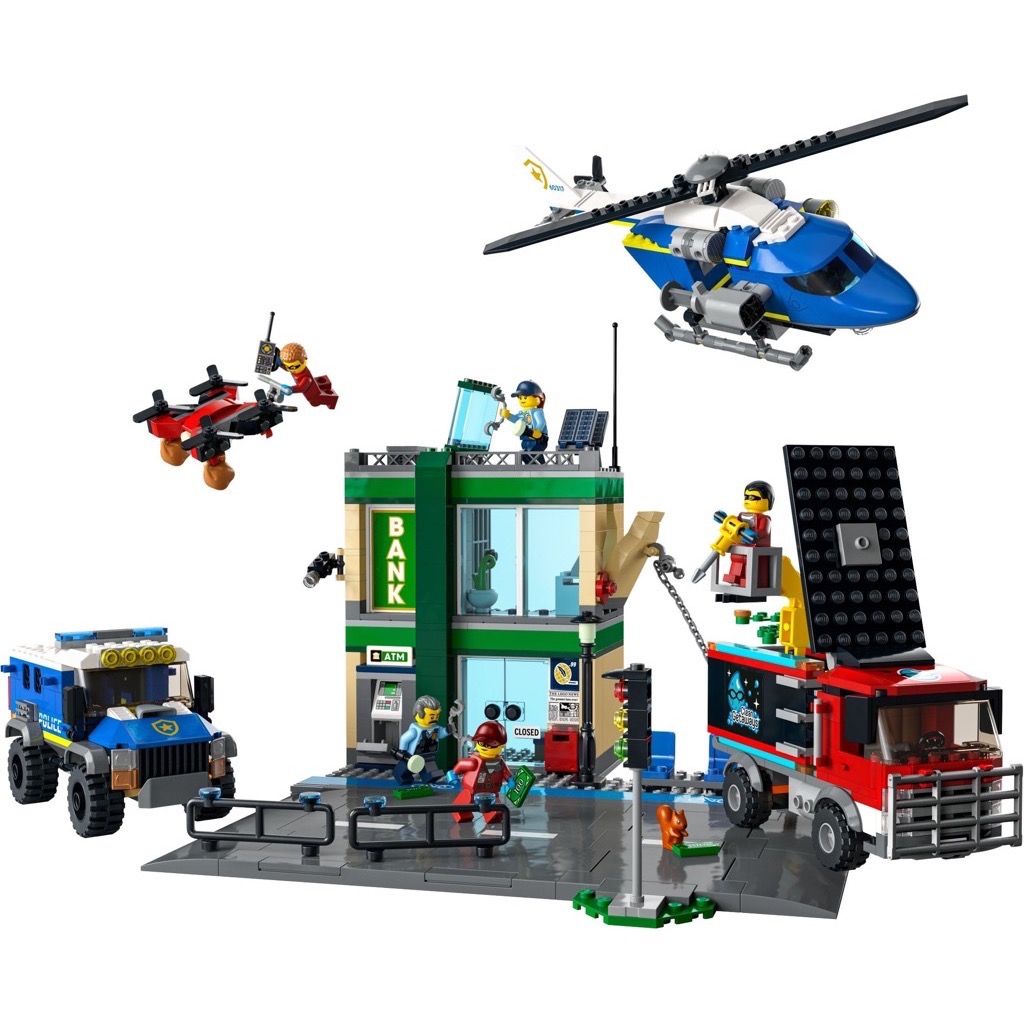 เลโก้ LEGO City 60317 Police Chase at the Bank