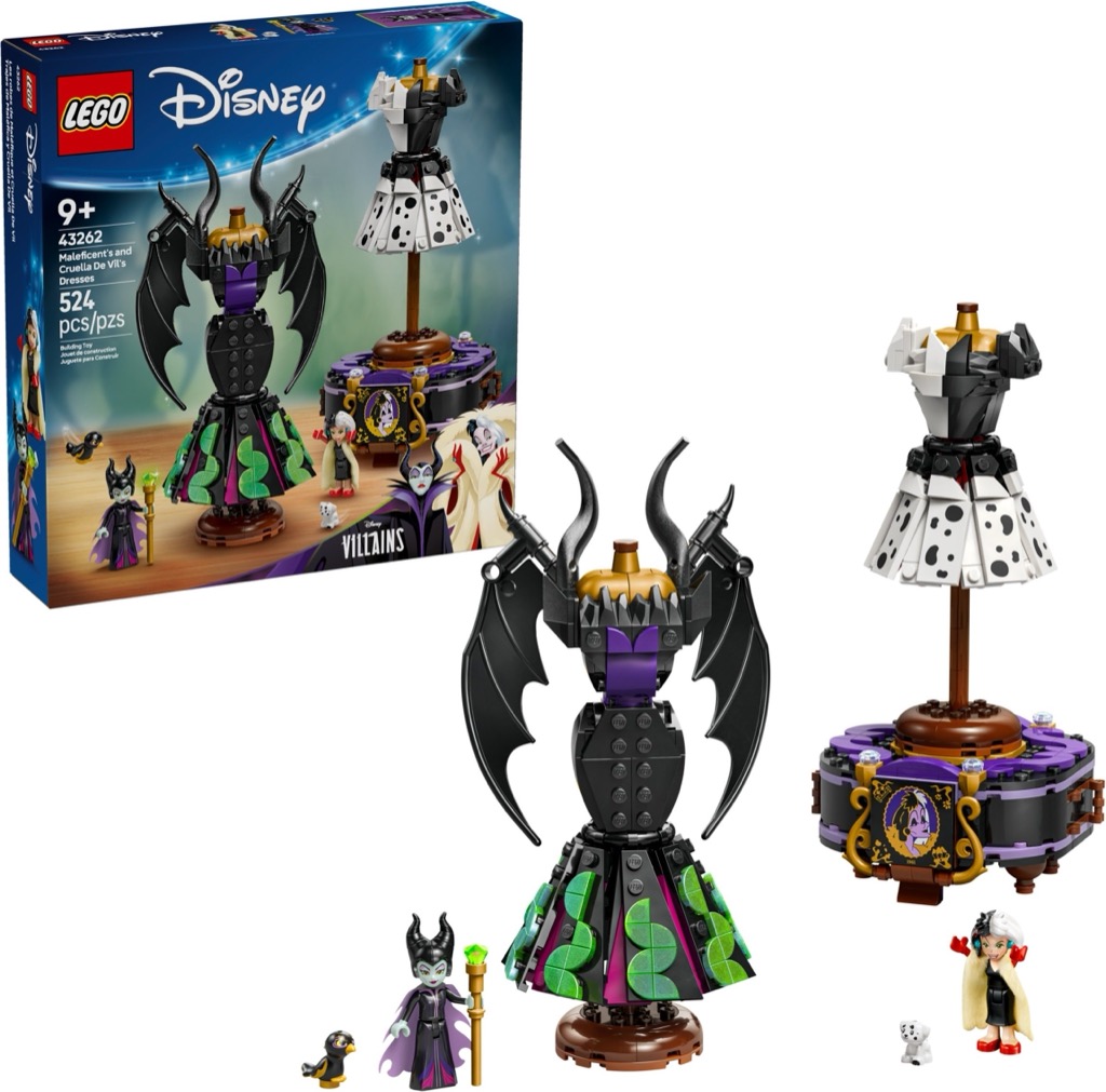 เลโก้ LEGO Disney 43262 Maleficent's and Cruella De Vil's Dresses