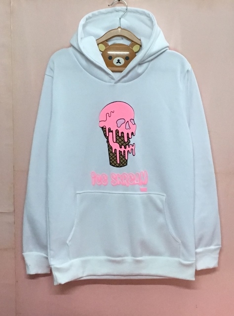 ตัวอย่างเสื้อฮู้ดกันหนาวสกรีนสีนูนสะท้อนแสง