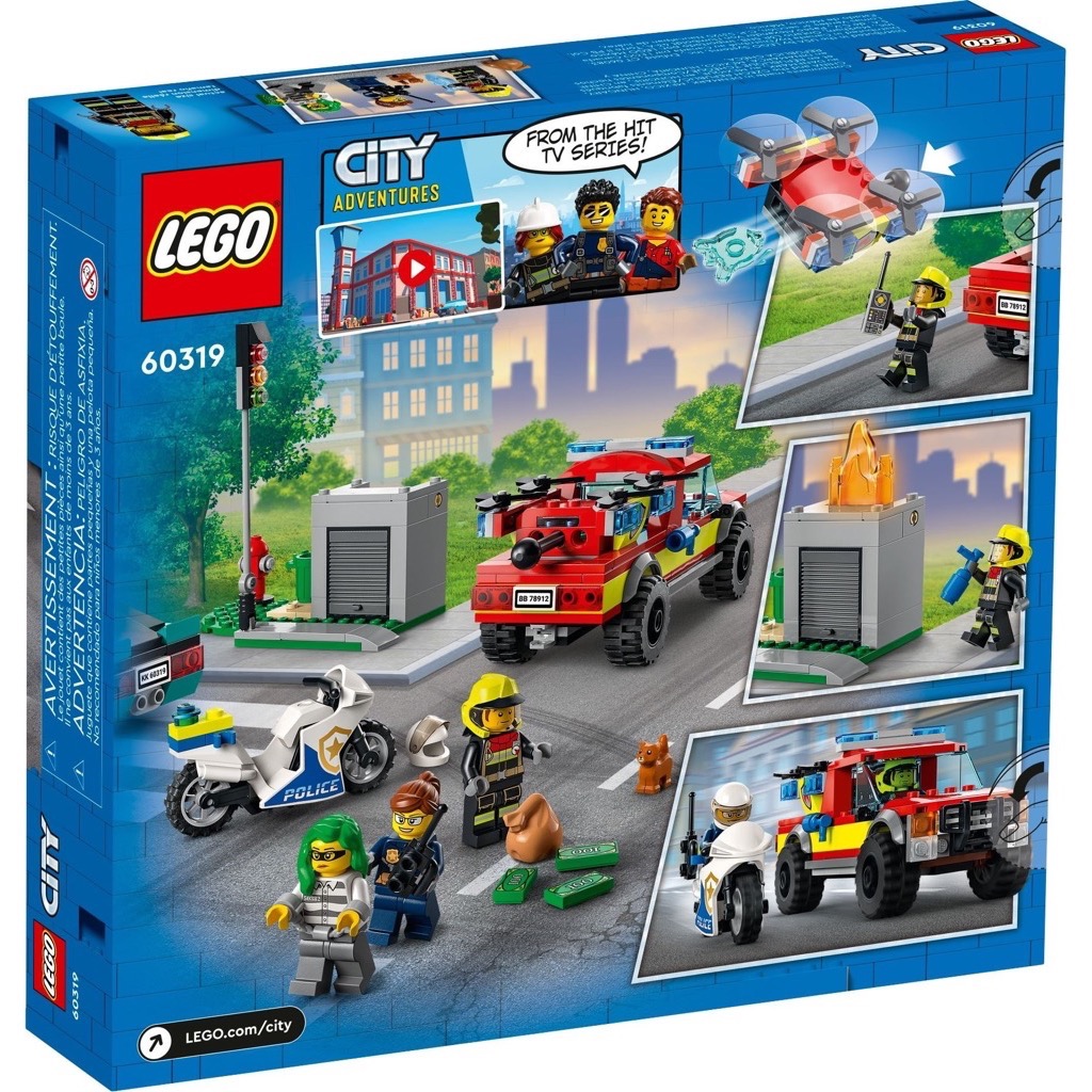 เลโก้ LEGO City 60319 Fire Rescue & Police Chase