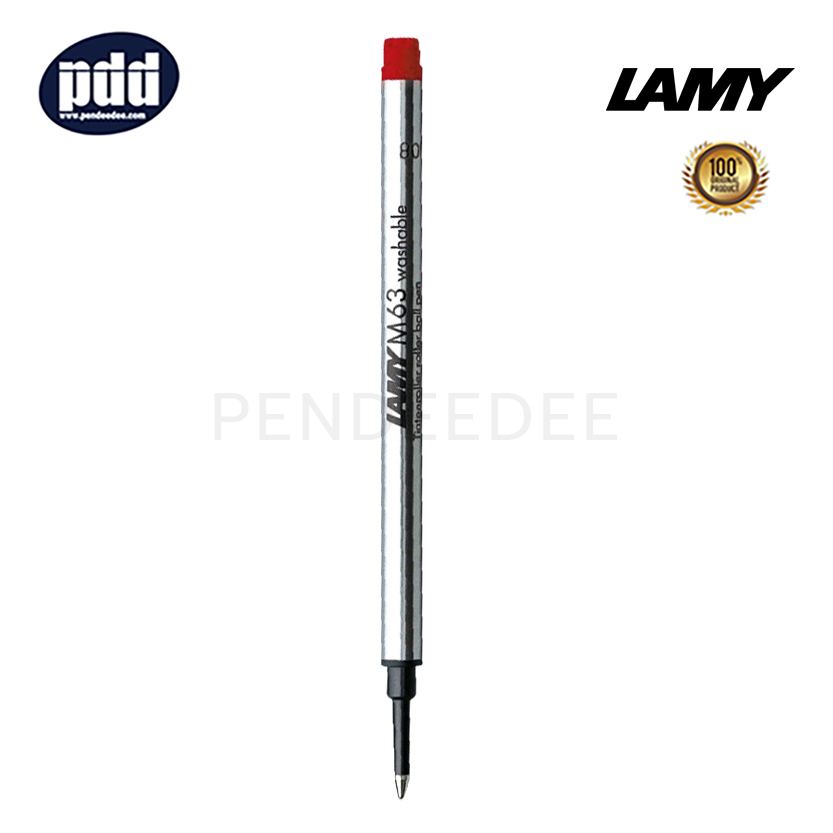 LAMY ไส้ปากกาโรลเลอร์บอล ลามี่ เอ็ม63 หมึกแดง หัวเอ็ม 0.7 มม. LAMY M63 Red Ink Medium Point 0.7 mm. Rollerball Refill