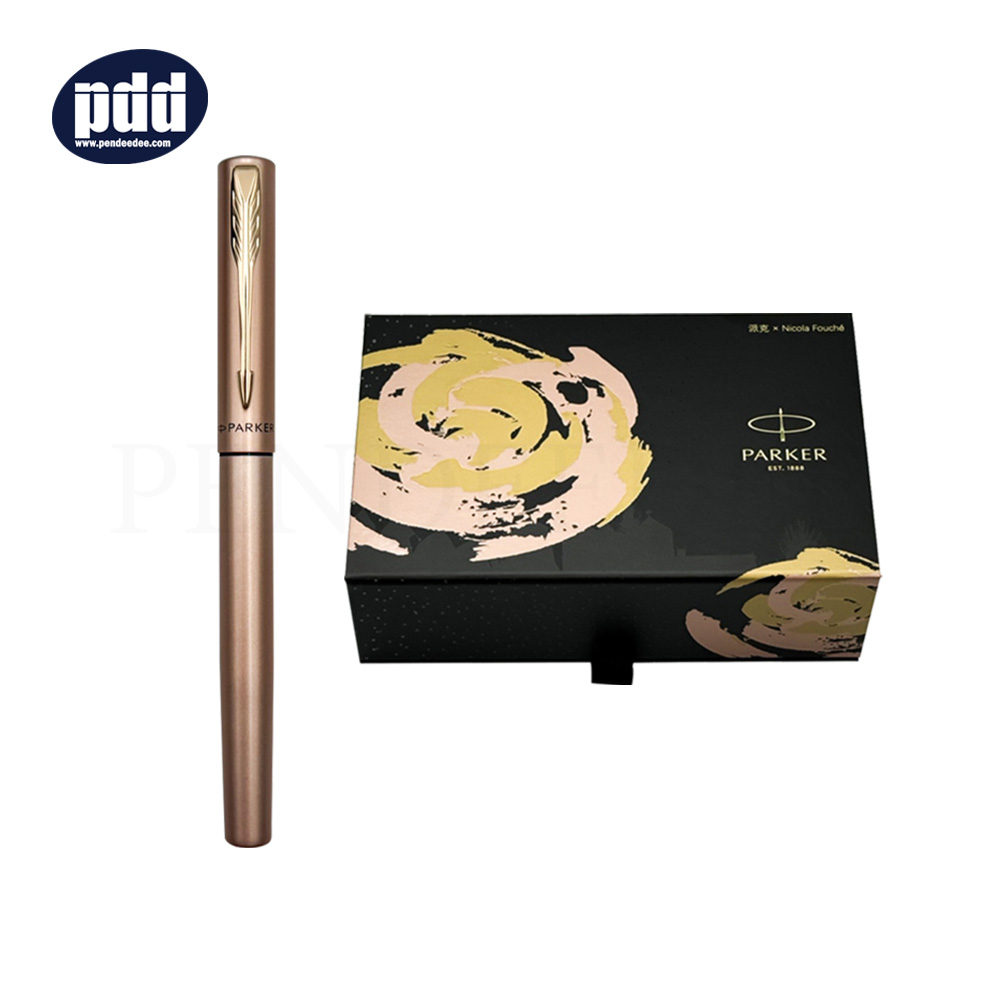 PARKER Vector XL Premium Gift limited Pink ปากกาโรลเลอร์บอล ชุดของขวัญ ป๊ากเกอร์ เว็กเตอร์ เอ็กซ์แอล สีชมพู พร้อมที่คั่นหนังสือ สำเนา