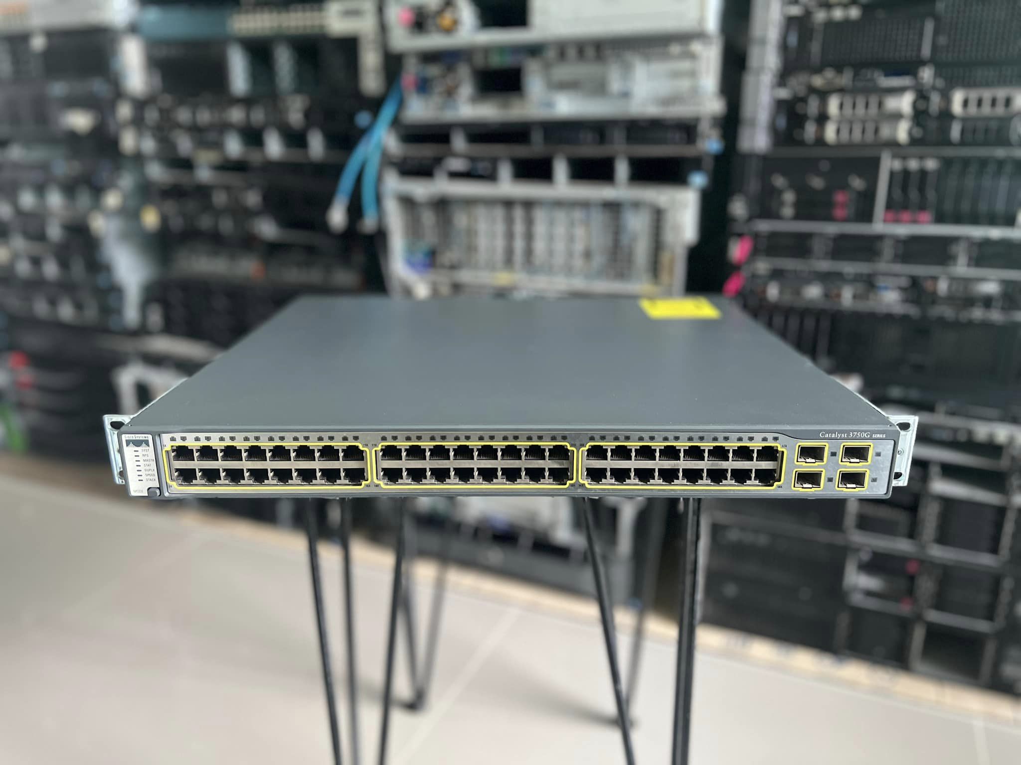 Cisco 3750G Gigabit 48 port layer 3 สวิทซิสโก้มือสองพร้อมใช้งาน