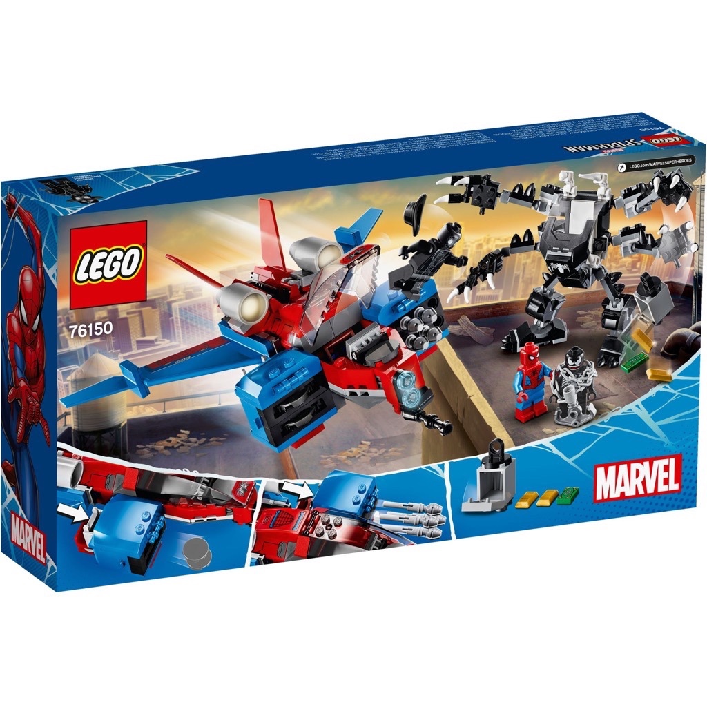 เลโก้ LEGO Super Heroes 76150 Spiderjet vs. Venom Mech