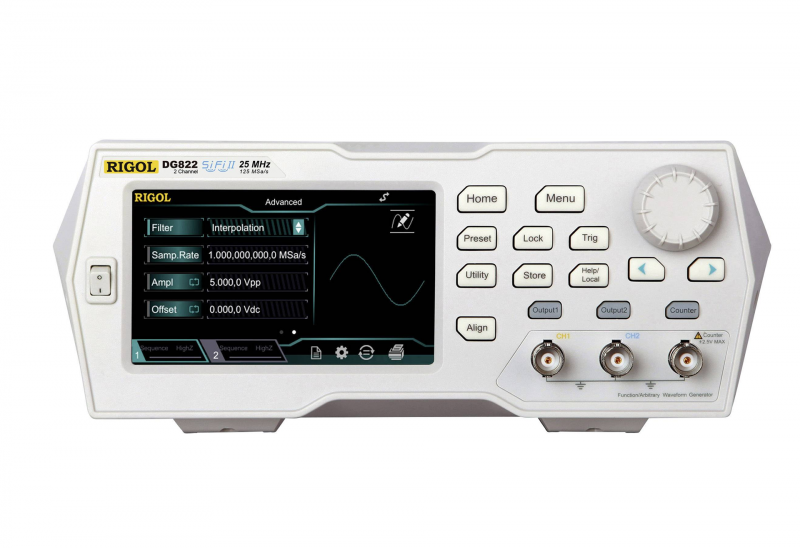 RIGOL DG822 Function/Arbitrary Waveform Generator