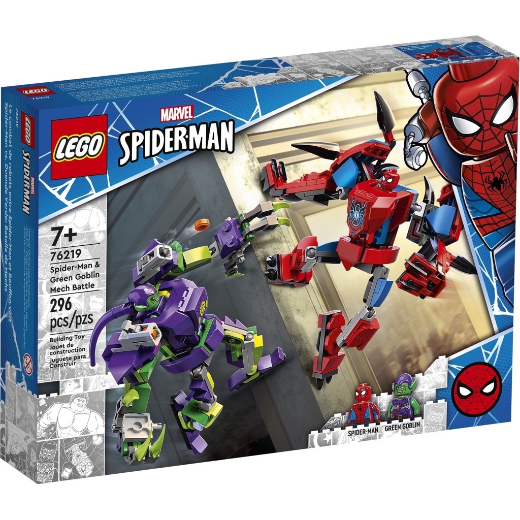 เลโก้ LEGO Super Heroes 76219 Spider-Man & Green Goblin Mech Battle