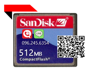 [ขาย จำหน่าย ราคา] SANDISK CF CARD 512MB 25X (Compact Flash Card)