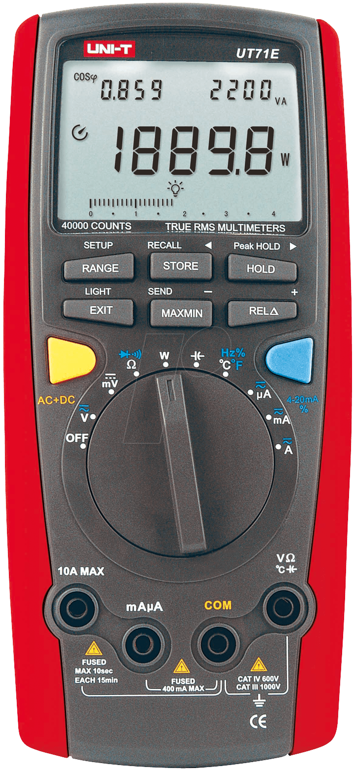 UNI-T UT71E True RMS Intelligent Digital Multimeter