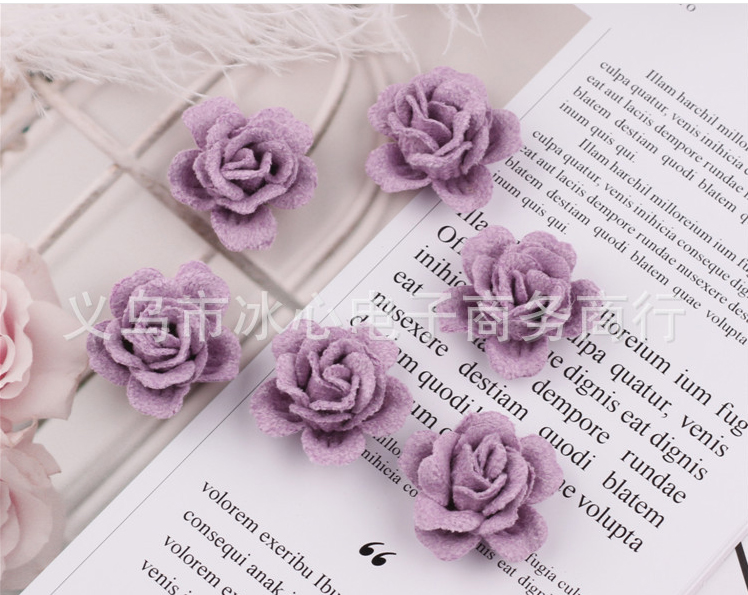 ดอกไม้ผ้า ขนาด 3 ซม. มี 8 สีให้เลือก#CR035