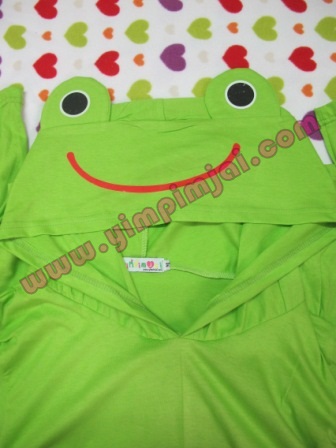เสื้อฮู้ดกบ อ๊บ อ๊บ