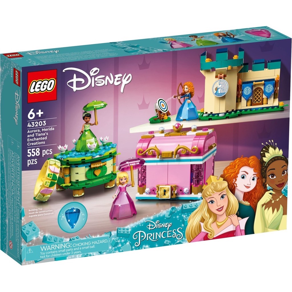 เลโก้ LEGO Disney 43203 Aurora, Merida and Tiana's Enchanted Creations