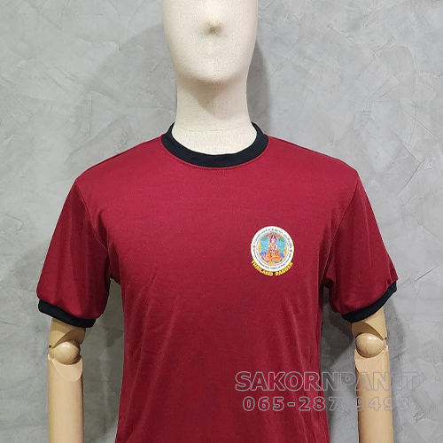 เสื้อยืดแดง-แขนสั้น ตรากรมอุทยาน (พิมพ์ตรา)