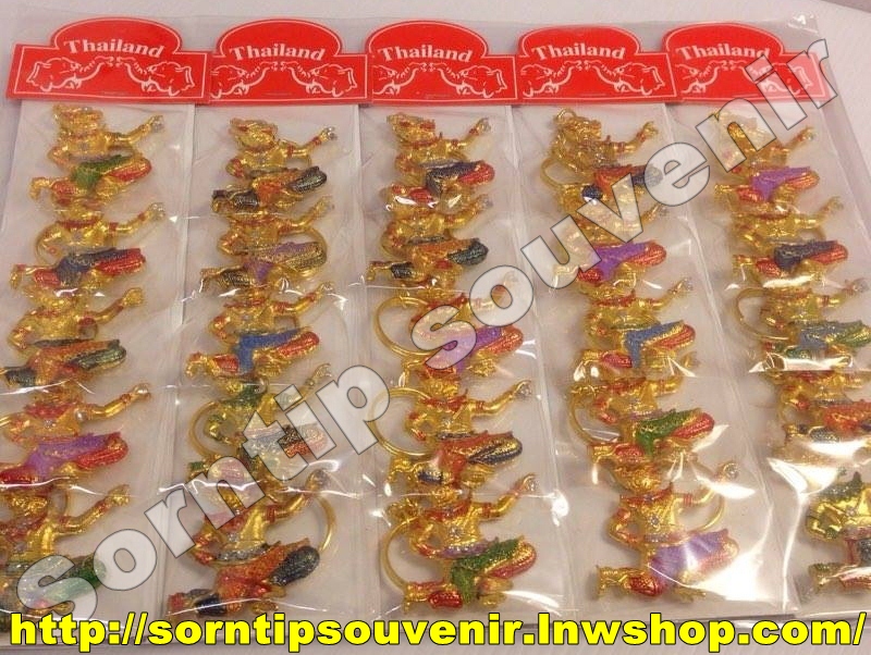 พวงกุญแจโขนไทยโลหะ