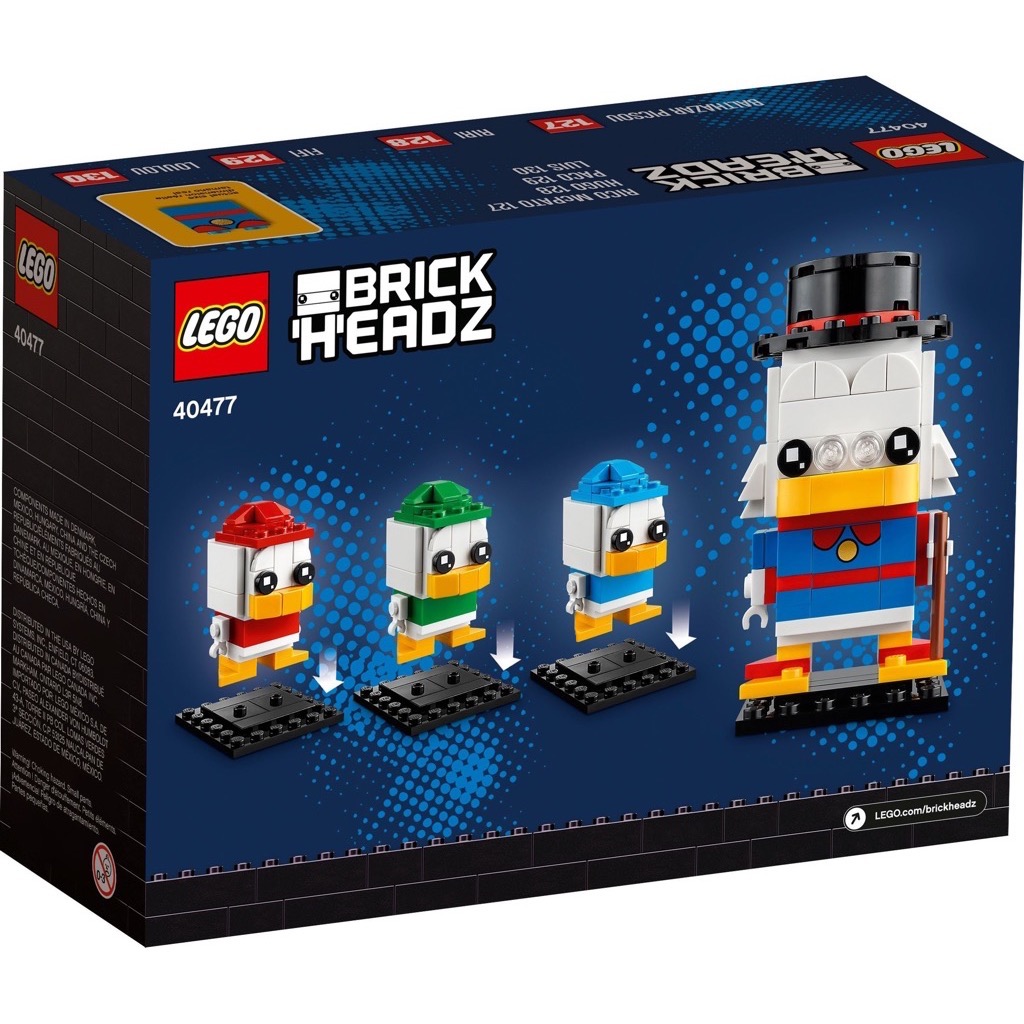 เลโก้ LEGO BrickHeadz 40477 Scrooge McDuck, Huey, Dewey & Louie