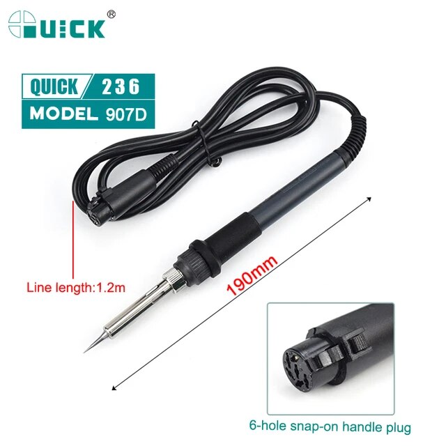 QUICK-907D Soldering Iron Handle for Quick 236